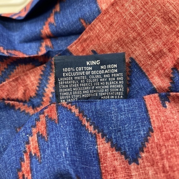 Ralph Lauren King Size Bed Skirt Southwest - Picture 5 of 7